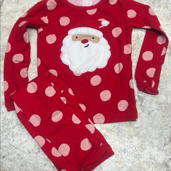 Carter's Red and Pink Polka Dot Pajamas - Picture 1 of 3